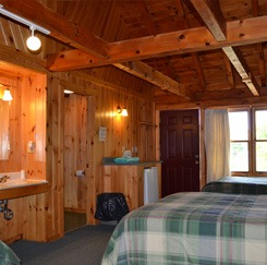Bear's Den interior with natural wood & natural light